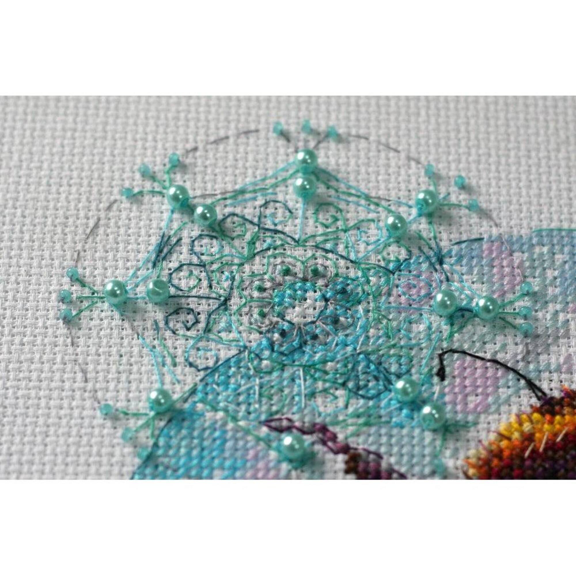 Abris Art Caramel Spider Web Cross-Stitch Kit